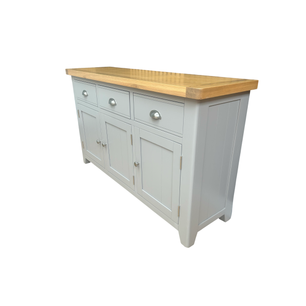 York Painted 3 Drawer 3 Door Sideboard